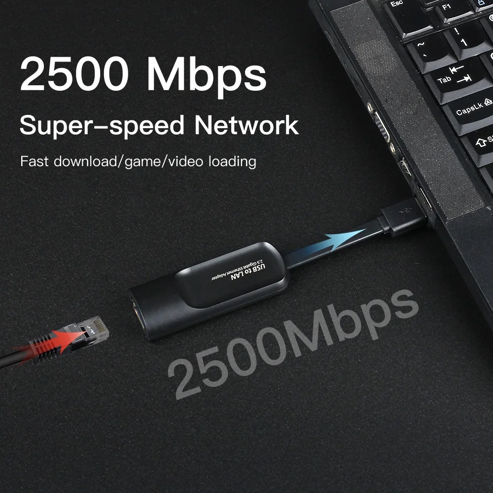 Adaptor Ethernet 2500Mbps 2.5G - Usb C Hub Ethernet 2.5G ulasan dan harga