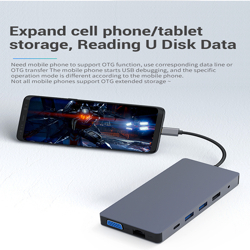 12 in 1 USB C Multiport Dock S - Usb C Hub 12 In 1 Triple Display ulasan dan harga