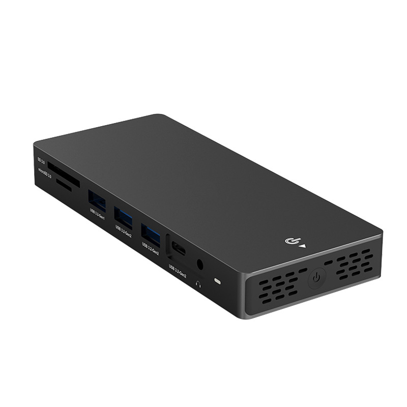 Stasiun Docking USB C 4K60Hz H - Usb C Hub 12 In 1 Triple Display ulasan dan harga