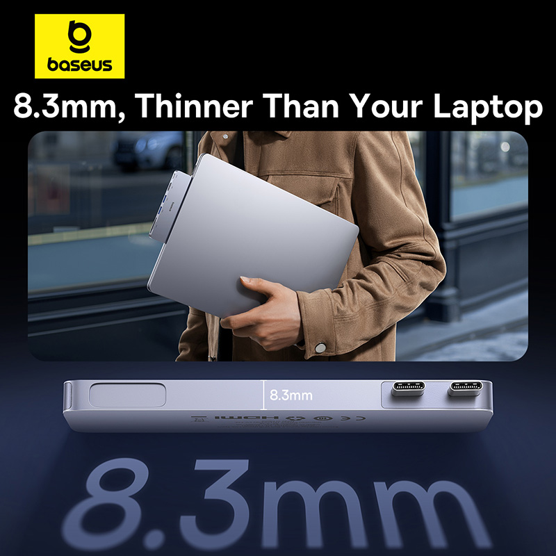 Baseus Hub USB-C ganda ke HDMI - Docking Station Thunderbolt 4 ulasan dan harga