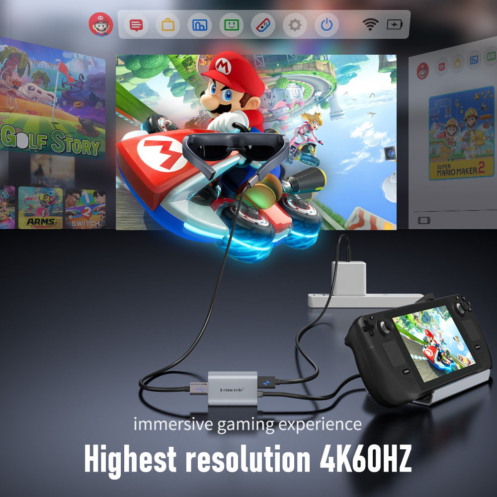 Lemorele adaptor HDMI ke TYPE- - Usb C Dock Dual Hdmi 4K ulasan dan harga