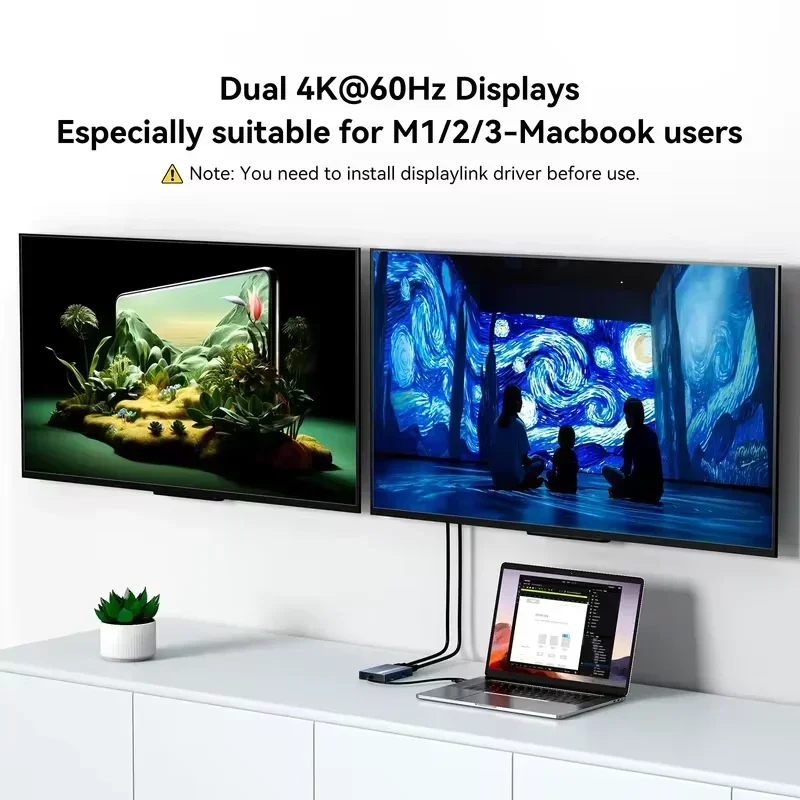 Acasis 6-in-1 USB-C Docking St - Docking Station Displaylink Dual 4K ulasan dan harga