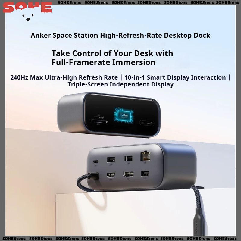 Anker Hub USB-C 10-in-1 untuk  - Usb C Dock With 100W Pd ulasan dan harga