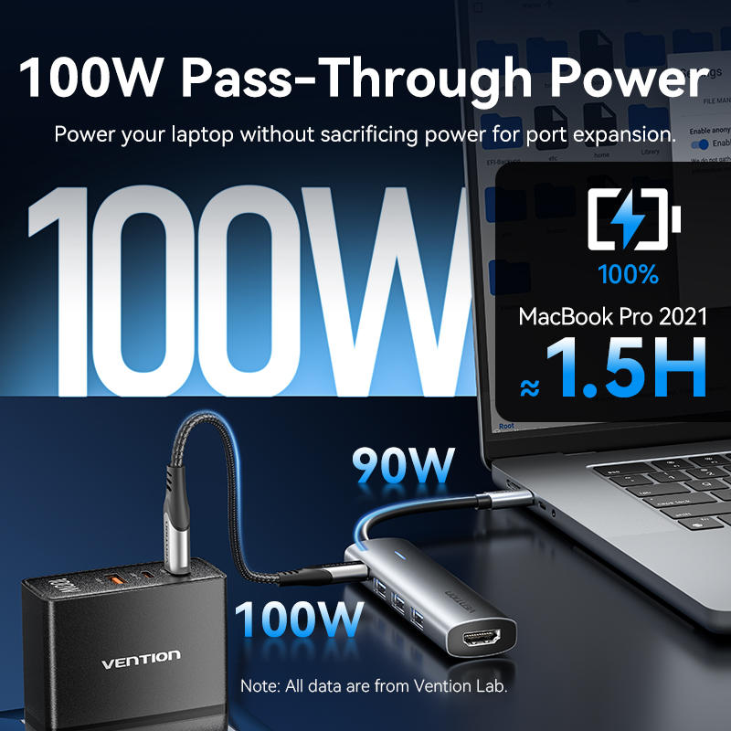 Vention 5 In 1 USB C 4K 60Hz H - Docking Station Thunderbolt 4 ulasan dan harga