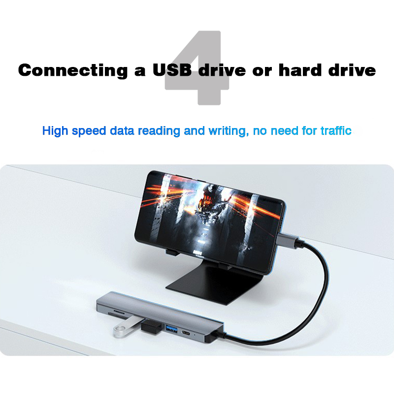 USB C HUB ke HDMI 4K USB 3.0 2 - Usb C Dock With 100W Pd ulasan dan harga