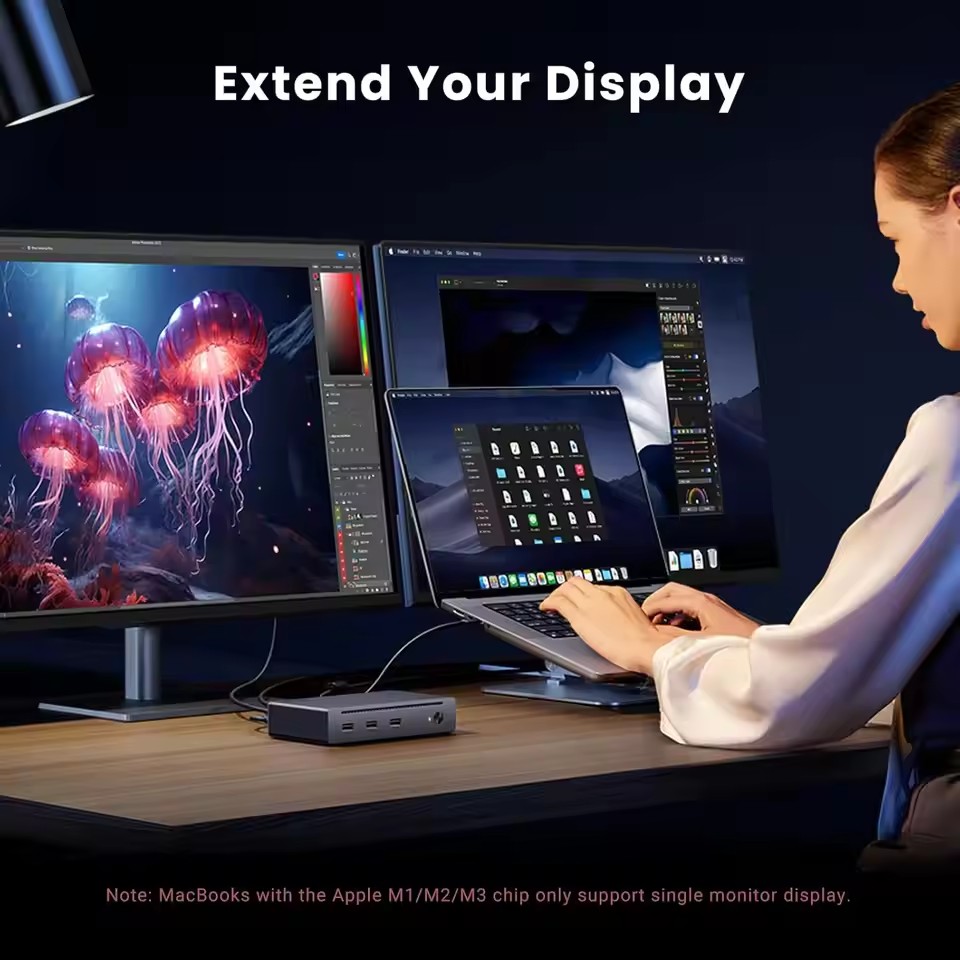 Dock Thunderbolt 4 UGREEN 8 in - Thunderbolt Dock 3 Display ulasan dan harga