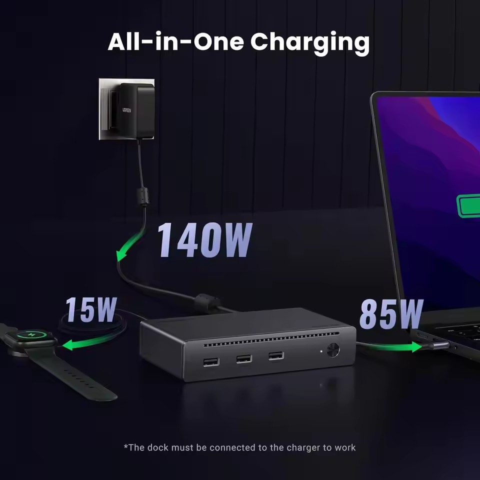 Dock Thunderbolt 4 UGREEN 8 in - Thunderbolt Dock 3 Display ulasan dan harga