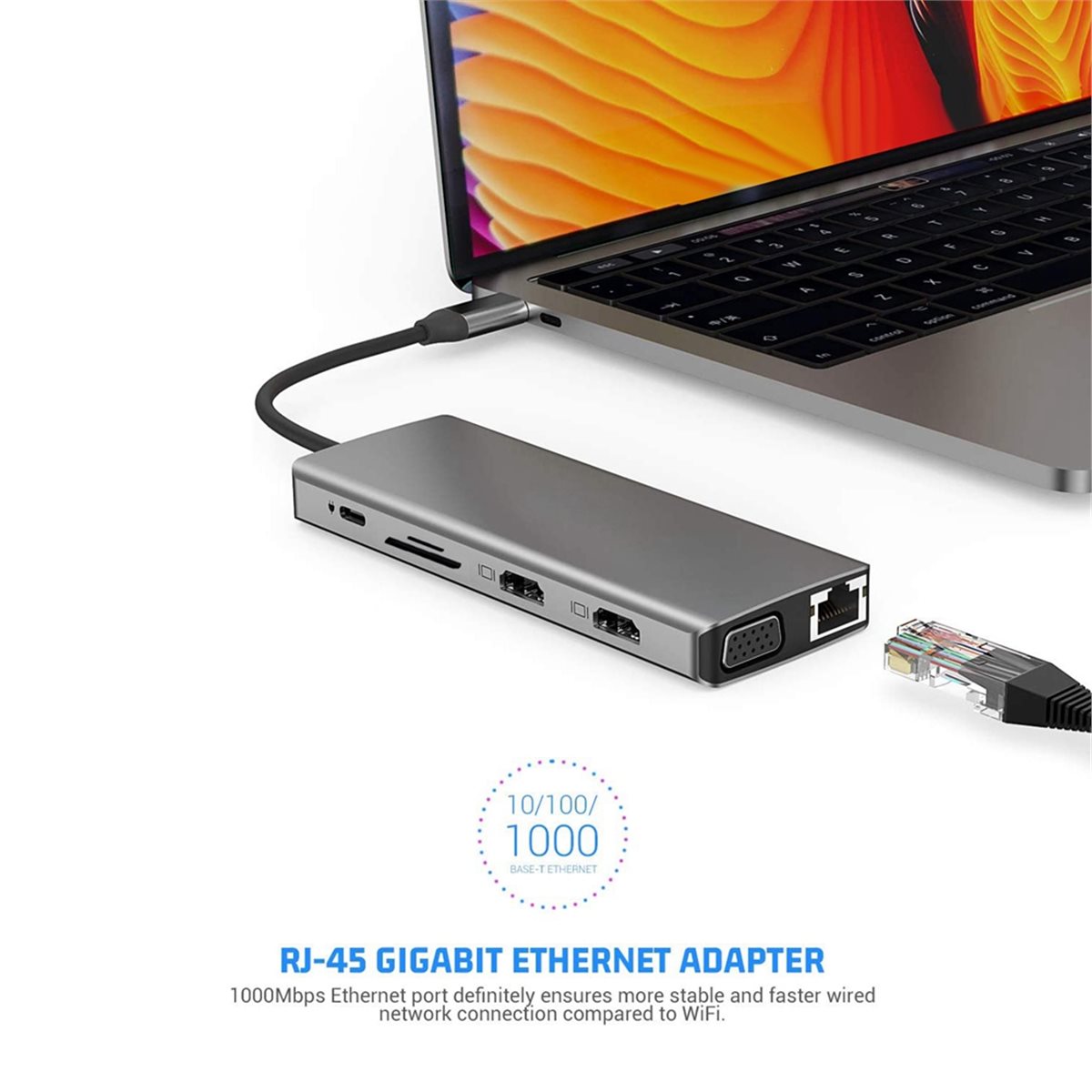 N86R 12 in 1 USB C Hub Adaptor - Usb C Hub 12 In 1 Triple Display ulasan dan harga