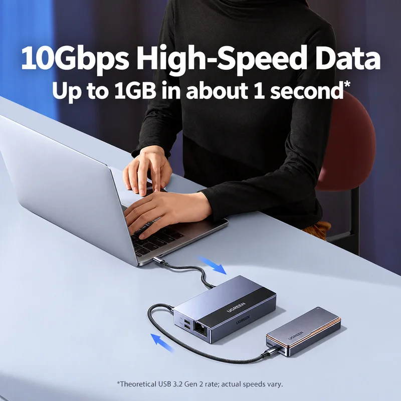 UGREEN 55733, Docking Station  - Usb C Dock With 100W Pd ulasan dan harga