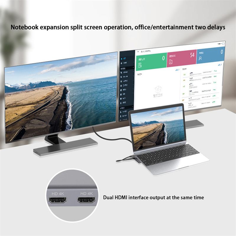 Hub Tipe C 11/12-in-1, dengan  - Usb C Hub Sd Card Reader 4K Hdmi ulasan dan harga