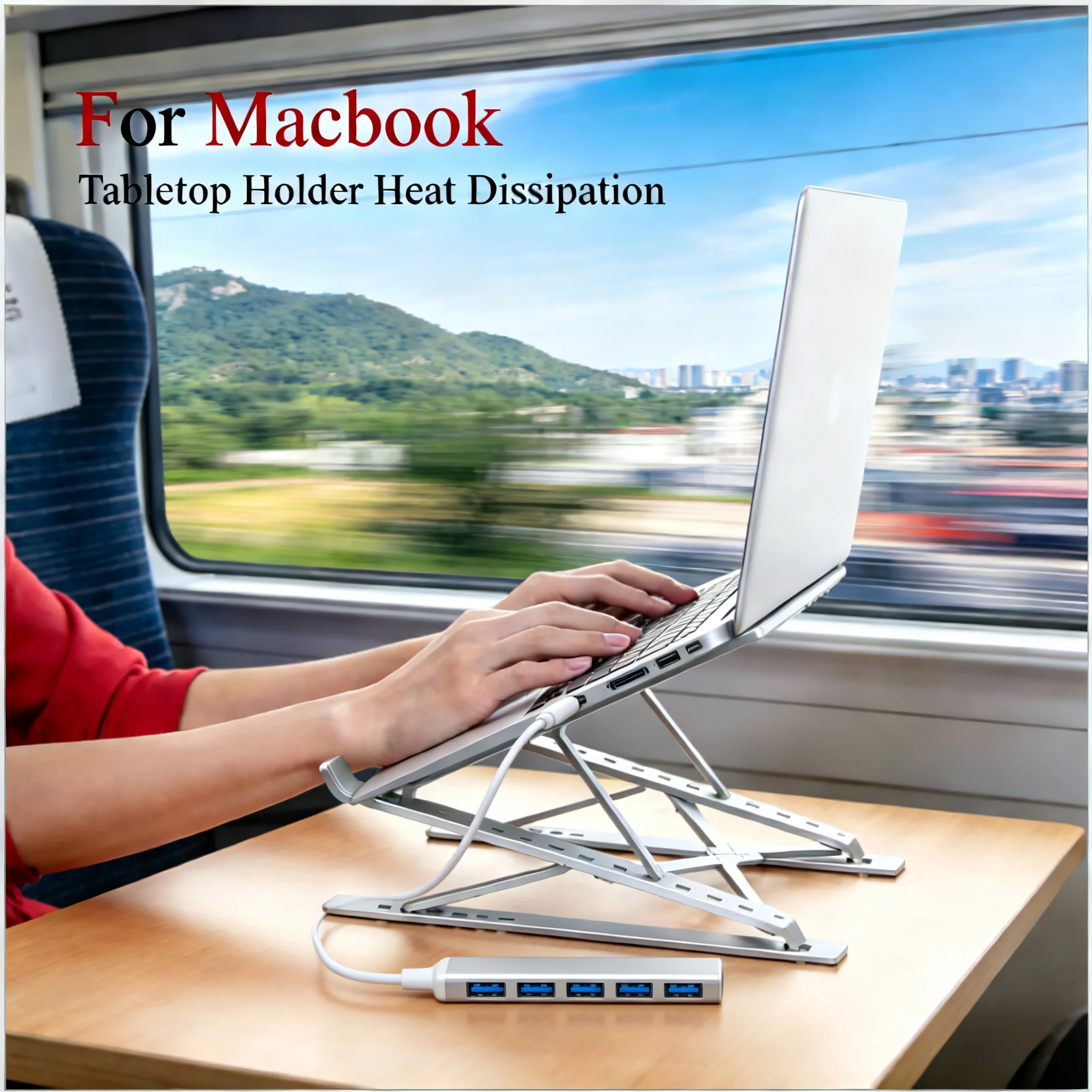 Dudukan Laptop untuk Macbook,  - Laptop Stand Dock Aluminum ulasan dan harga