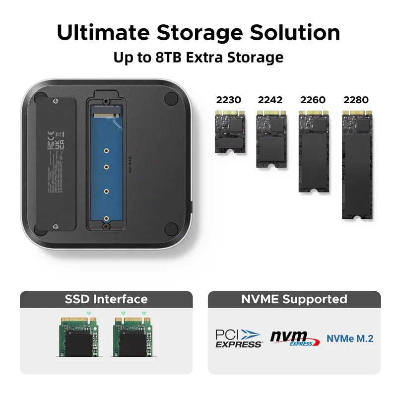 Penjualan Terlaris! Docking St - Usb C Hub With M.2 Nvme Slot ulasan dan harga