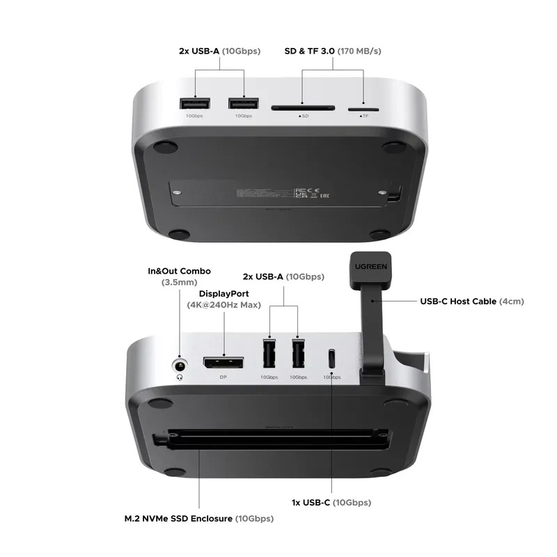 Penjualan Terlaris! Docking St - Usb C Hub With M.2 Nvme Slot ulasan dan harga