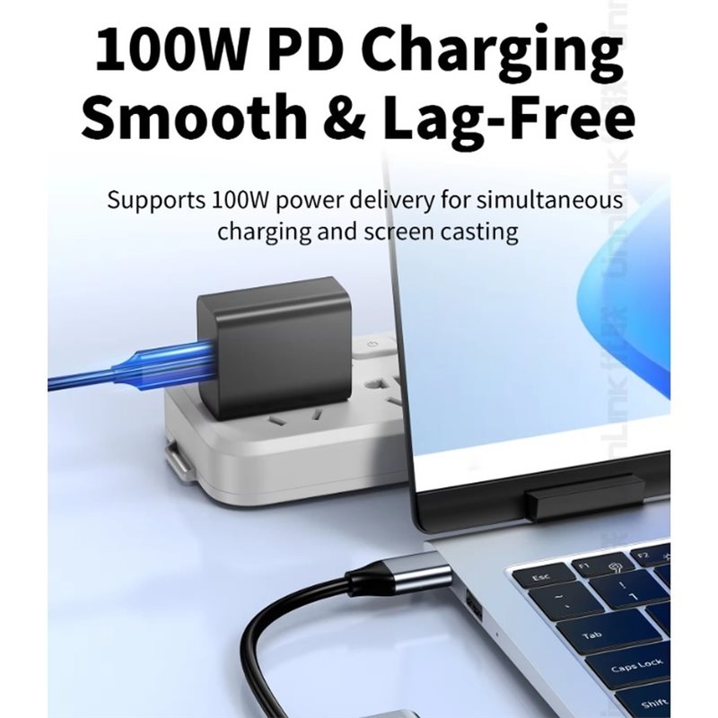 N93 BARU! Adaptor Dock Tipe C  - Usb C Dock With 100W Pd ulasan dan harga