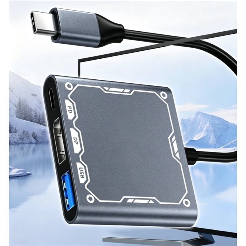 N93 BARU! Adaptor Dock Tipe C  - Usb C Dock With 100W Pd ulasan dan harga