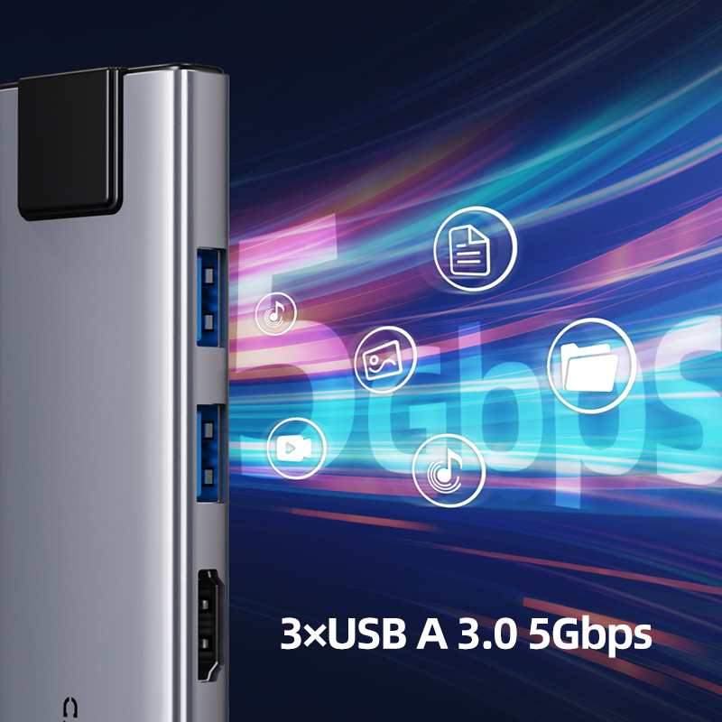 CABLETIME Adaptor Hub USB C 9- - Usb C Hub Sd Card Reader 4K Hdmi ulasan dan harga