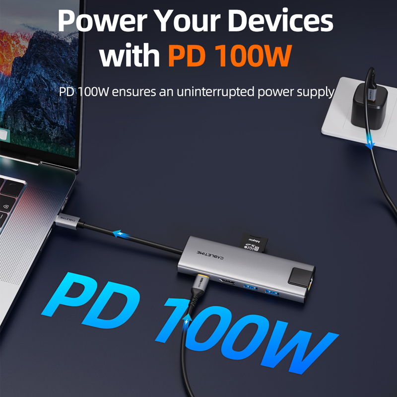 CABLETIME Adaptor Hub USB C 9- - Usb C Hub Sd Card Reader 4K Hdmi ulasan dan harga