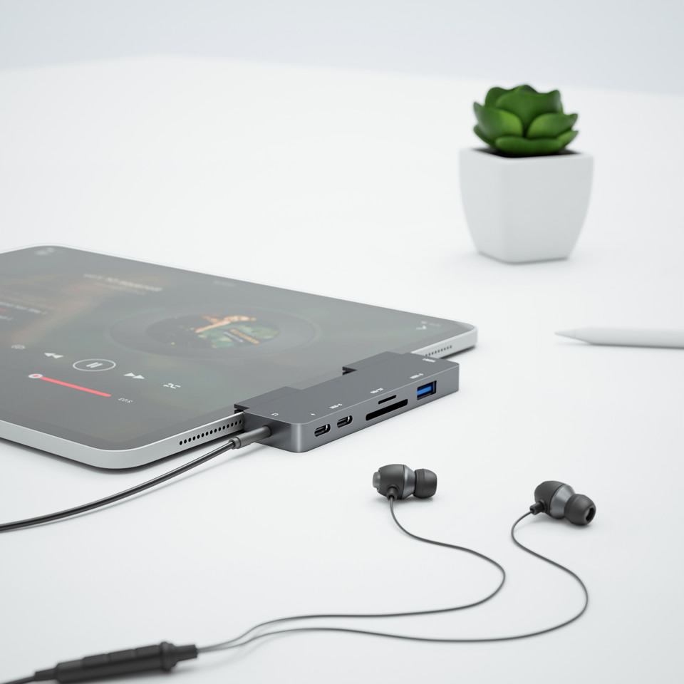 OUTMIX USB C Hub Ke 4K Adaptor - Docking Station For Macbook Pro ulasan dan harga